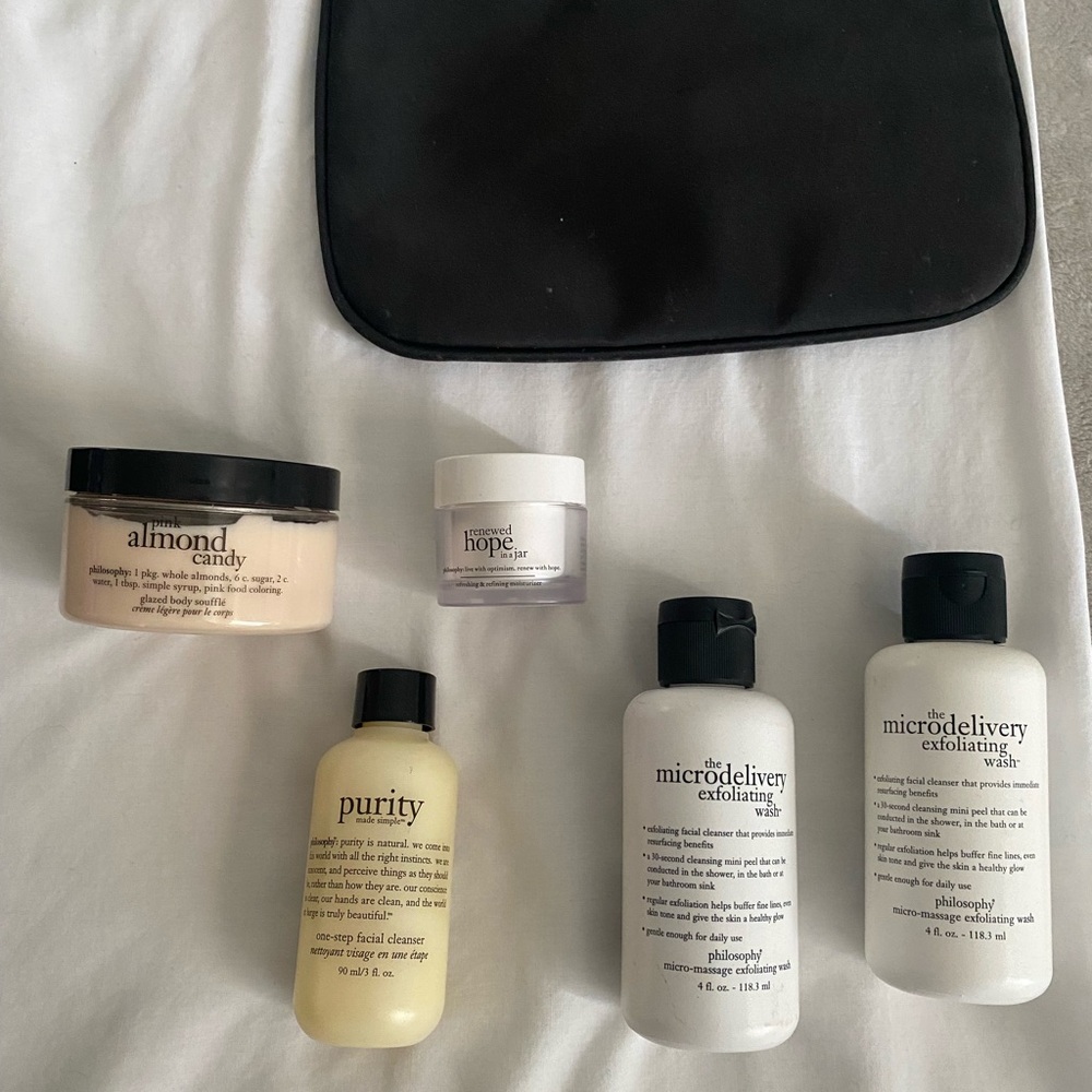 Philosophy Glossy Black Tote with Skincare Collection - Picture 5 of 8